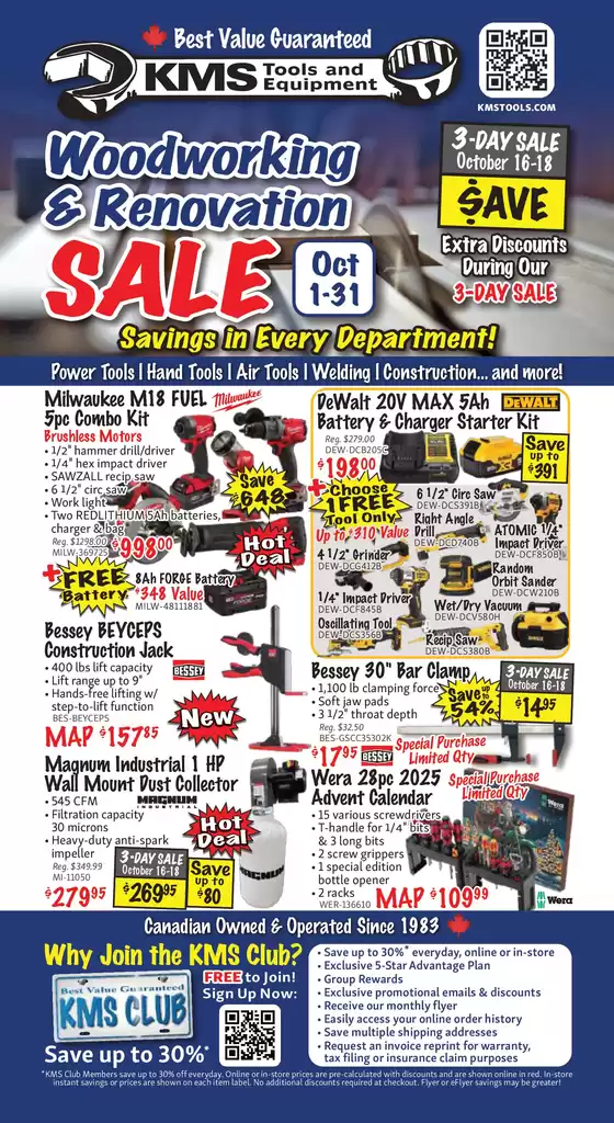 KMS Tools 2510 October Flyer