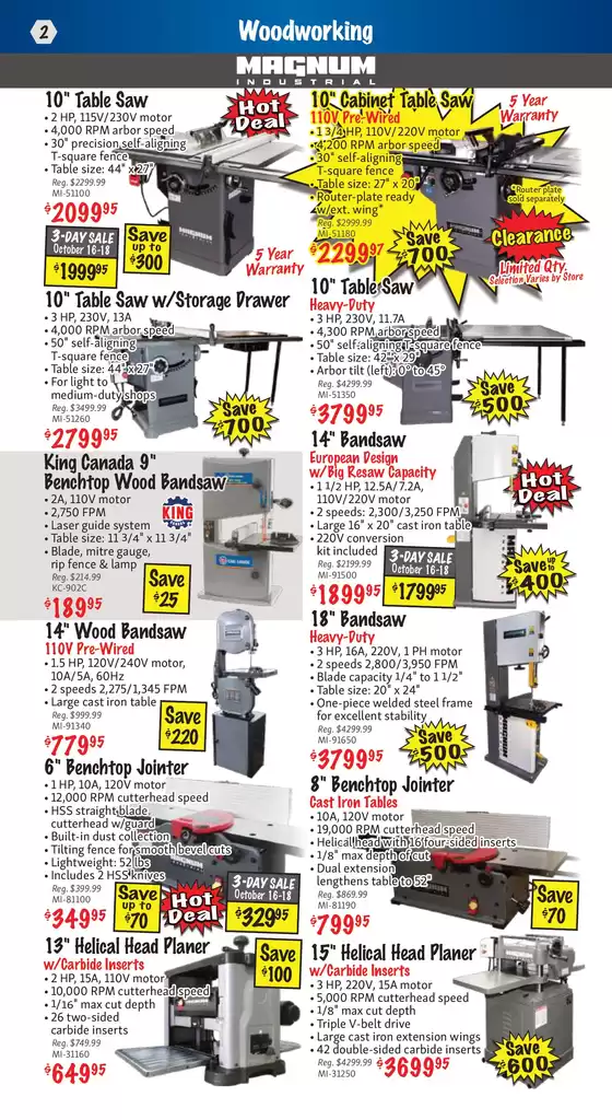 KMS Tools 2510 October Flyer