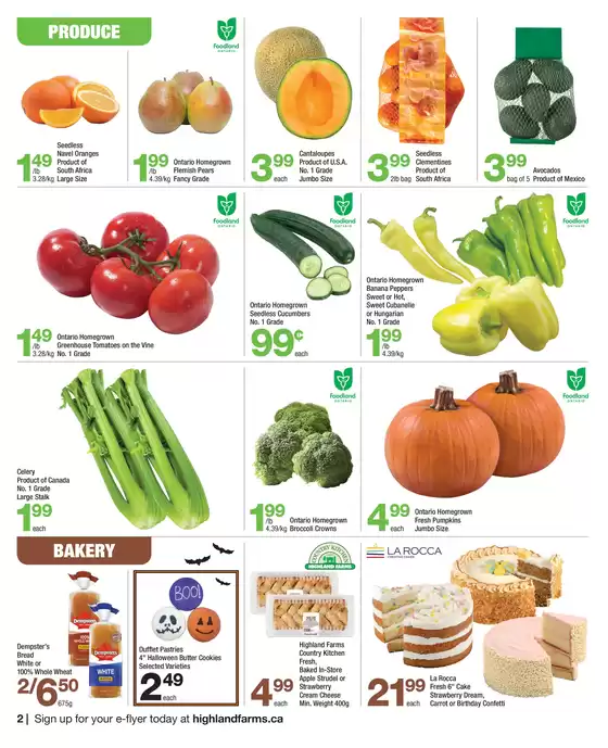 Highland Farms flyer
