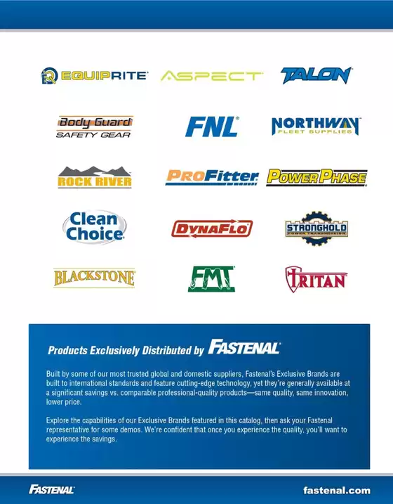 Fastenal Exclusive Brands Catalog