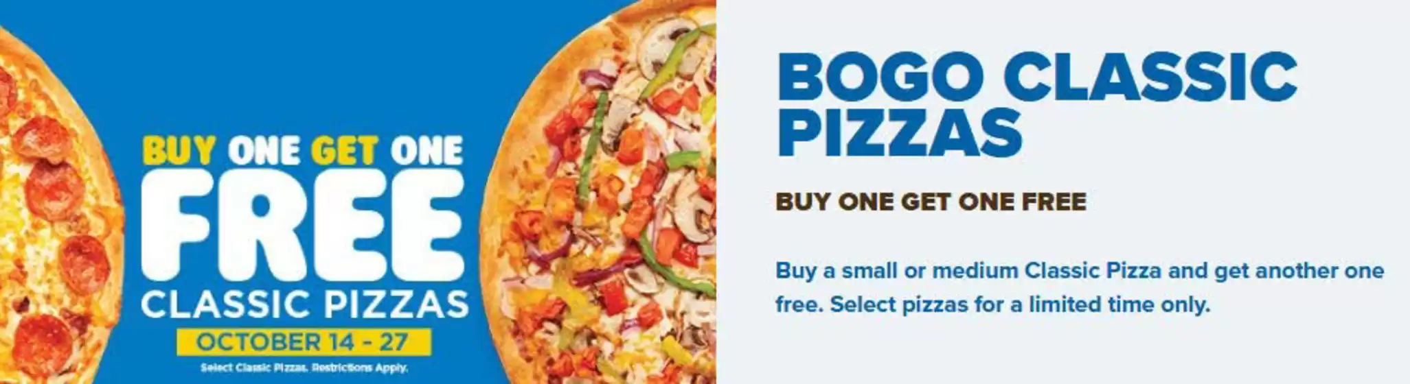 Buy one get one free 
