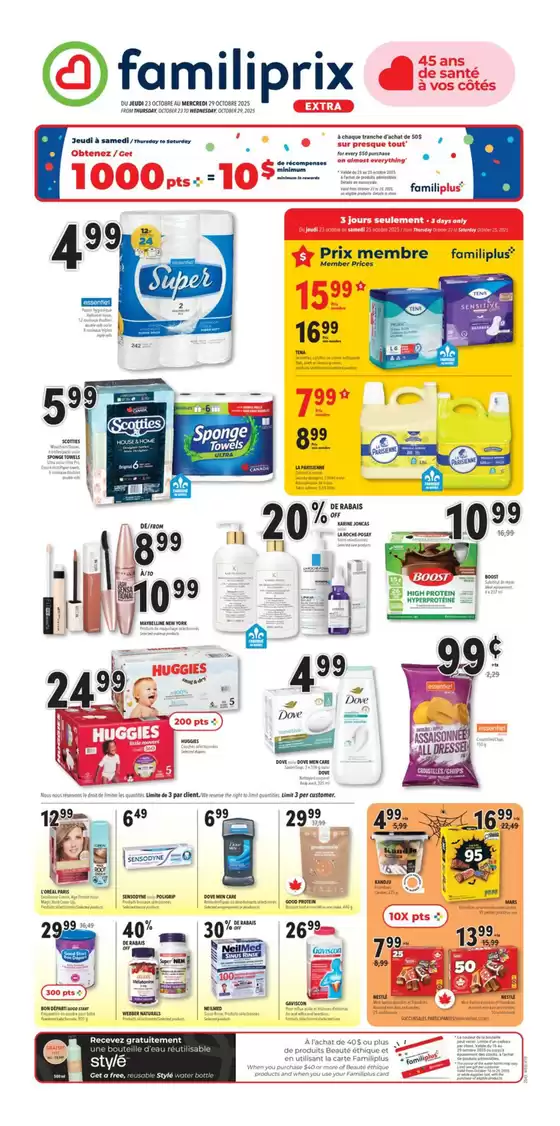 Familiprix catalogue in Spruce Grove | Great discounts on selected products | 2025-10-23T00:00:00.000Z - 2025-10-29T00:00:00.000Z