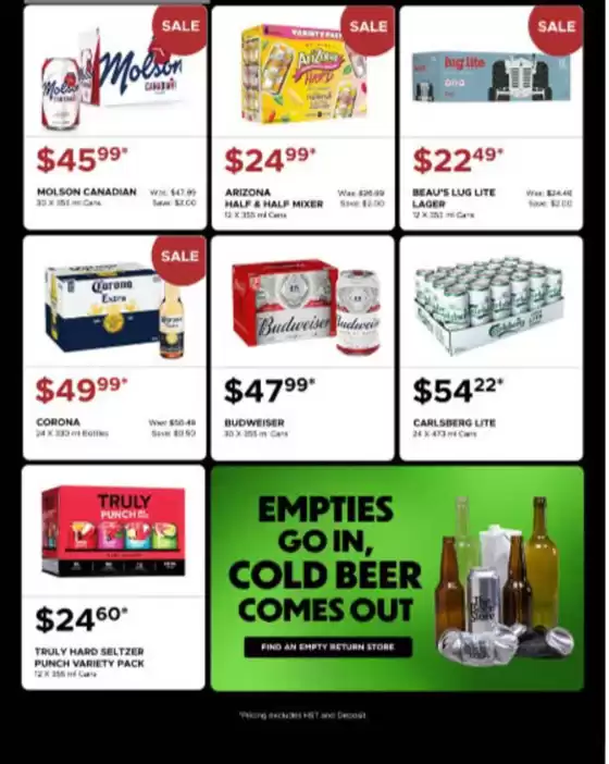 Cold beer hot prices 