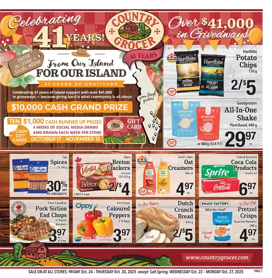 Country Grocer catalogue in Toronto | Top deals for all customers | 2025-10-22T00:00:00.000Z - 2025-11-05T00:00:00.000Z