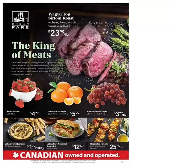 Urban Fare catalogue in Toronto | Special offers for you | 2025-10-23T00:00:00.000Z - 2025-10-29T00:00:00.000Z