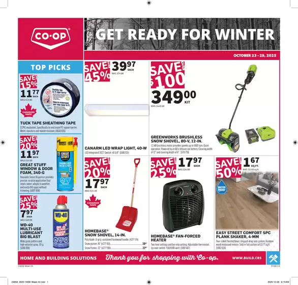 Co-op Home Centre catalogue in St. Catharines | Top offers for smart savers | 2025-10-23T00:00:00.000Z - 2025-10-29T00:00:00.000Z