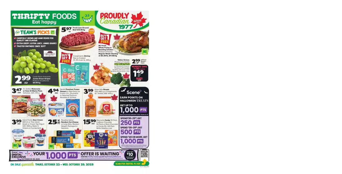 Thrifty Foods catalogue in Miramichi | Discounts and promotions | 2025-10-23T00:00:00.000Z - 2025-10-29T00:00:00.000Z