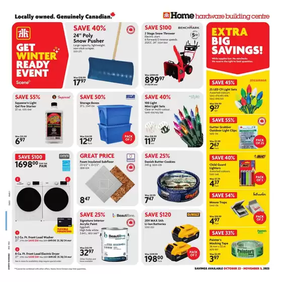 Home Hardware catalogue | Great offer for bargain hunters | 2025-10-23T00:00:00.000Z - 2025-11-06T00:00:00.000Z