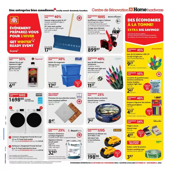 Home Hardware catalogue | Discover attractive offers | 2025-10-23T00:00:00.000Z - 2025-11-06T00:00:00.000Z