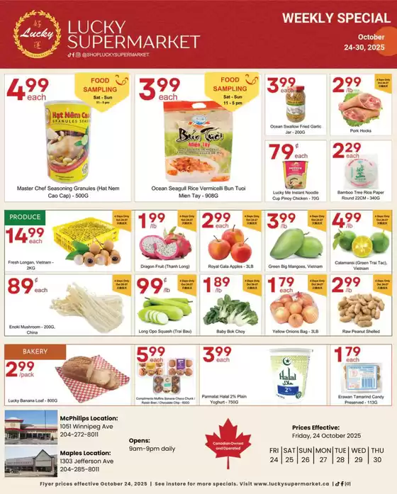 Lucky Supermarket catalogue in Brockville | Winnipeg weekly Specials | 2025-10-24T00:00:00.000Z - 2025-10-30T00:00:00.000Z