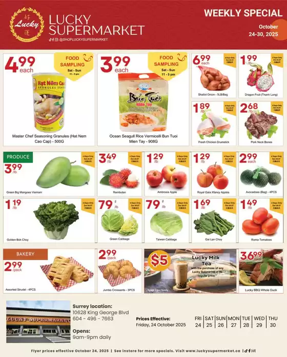Lucky Supermarket catalogue in Brockville | Surrey weekly Specials | 2025-10-24T00:00:00.000Z - 2025-10-30T00:00:00.000Z