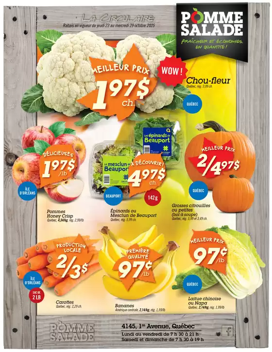 Pomme Salade catalogue in Brockville | La circulaire  | 2025-10-24T00:00:00.000Z - 2025-10-29T00:00:00.000Z