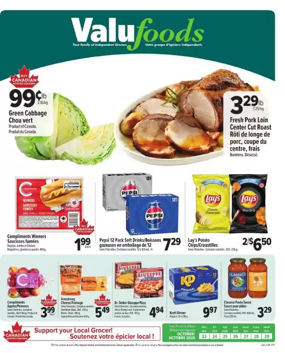 ValuFoods catalogue in Brockville | Valufoods Flyer October 23 to 29 | 2025-10-24T00:00:00.000Z - 2025-10-29T00:00:00.000Z