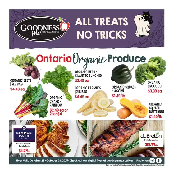 Goodness Me catalogue in Thunder Bay | Alll treats no tricks  | 2025-10-24T00:00:00.000Z - 2025-10-28T00:00:00.000Z