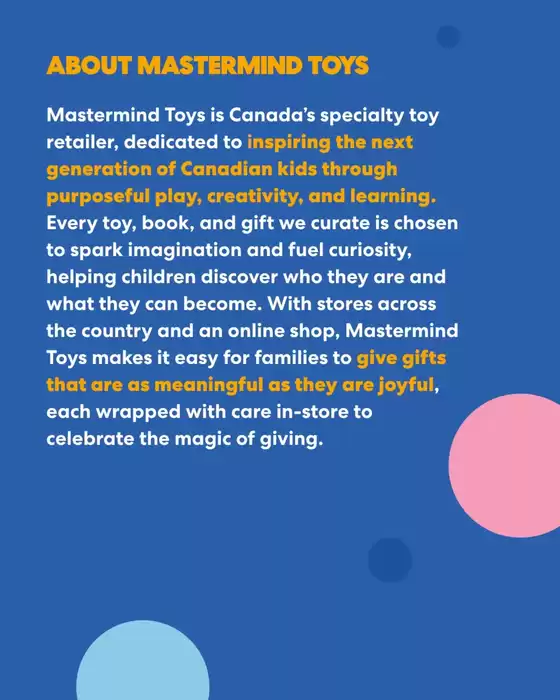 Mastermind Toys weekly flyer