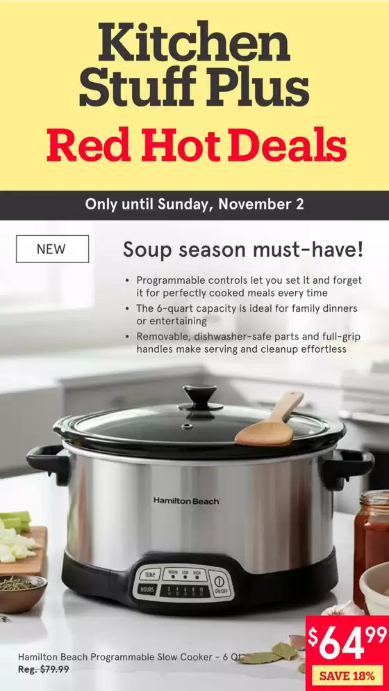Kitchen Stuff Plus catalogue in Montreal | Kitchen Stuff Plus weeky flyer | 2025-10-27T00:00:00.000Z - 2025-11-02T00:00:00.000Z