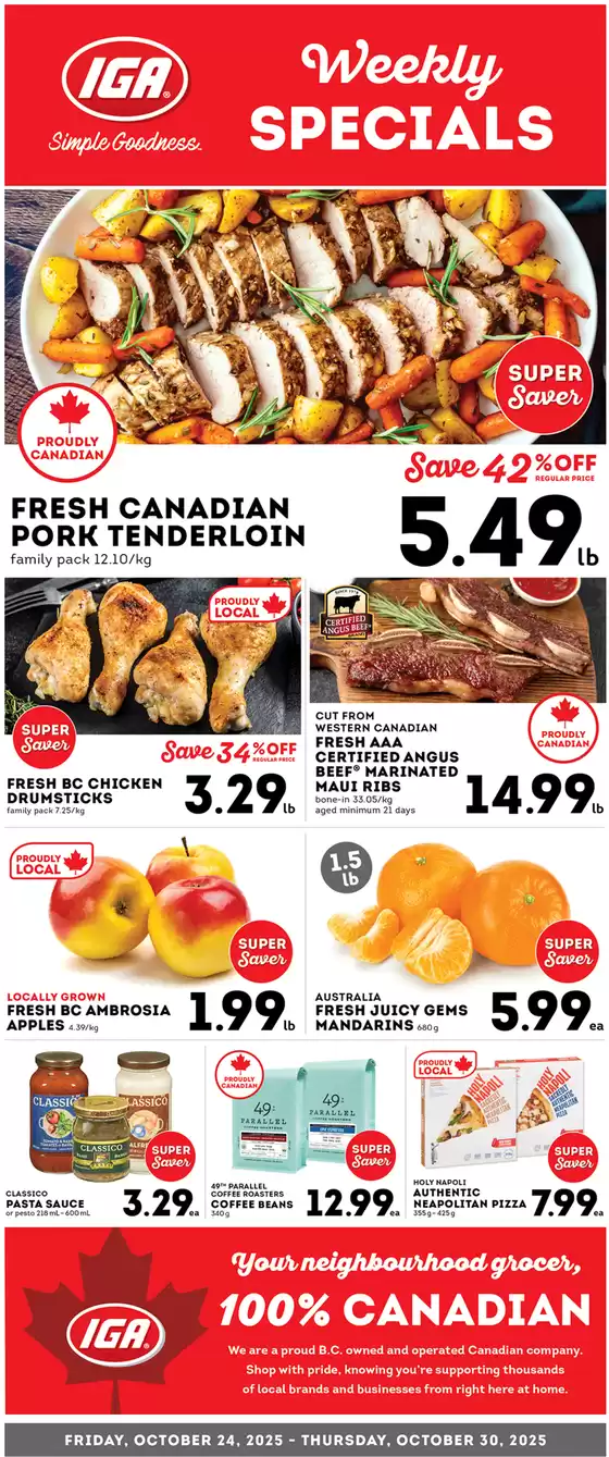 Market Place IGA catalogue in Elmsdale | Weekly specials  | 2025-10-27T00:00:00.000Z - 2025-10-30T00:00:00.000Z