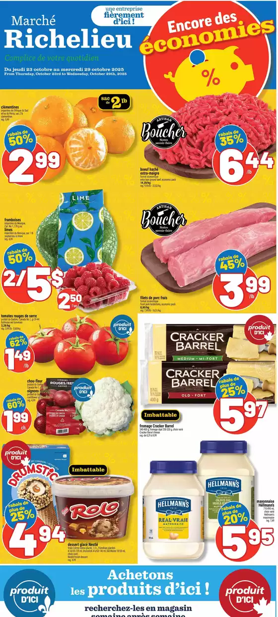 Marché Richelieu catalogue in Hamilton |  Encore des économies | 2025-10-27T00:00:00.000Z - 2025-10-29T00:00:00.000Z
