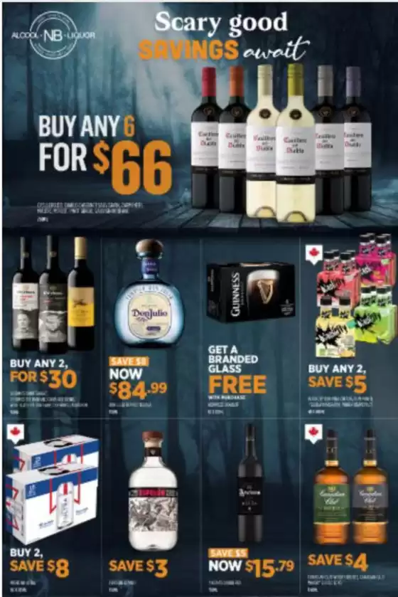 NB Liquor catalogue in Windsor NS | Scary good SAVINGS await | 2025-10-27T00:00:00.000Z - 2025-11-10T00:00:00.000Z