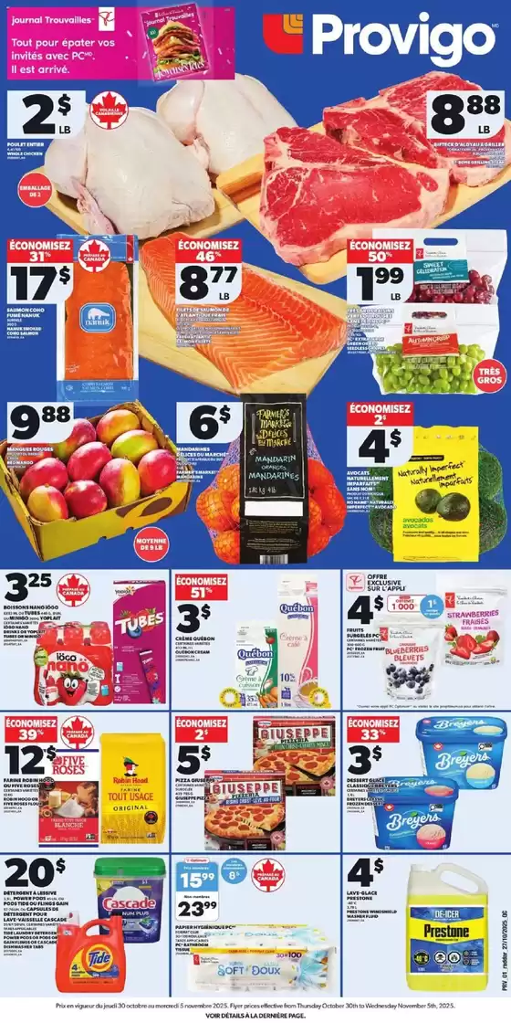 Provigo catalogue in St. Catharines | Our best bargains | 2025-10-30T00:00:00.000Z - 2025-11-05T00:00:00.000Z