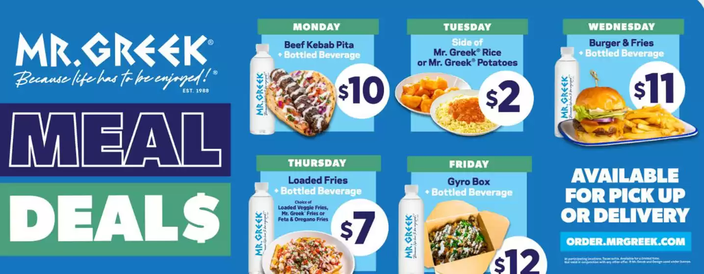Mr Greek catalogue in Campbell River | Meal deals  | 2025-10-28T00:00:00.000Z - 2025-11-11T00:00:00.000Z