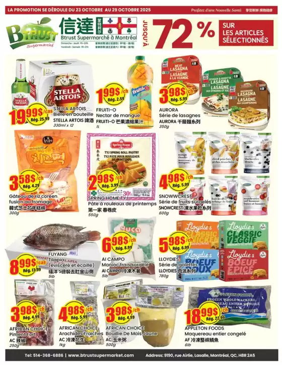 Btrust Supermarket catalogue in Moosomin | Montreal Store Flyer | 2025-10-28T00:00:00.000Z - 2025-10-30T00:00:00.000Z