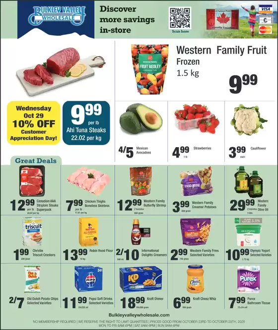 Bulkley Valley Wholesale catalogue in Moosomin | Discover more savings in-store | 2025-10-28T00:00:00.000Z - 2025-11-11T00:00:00.000Z