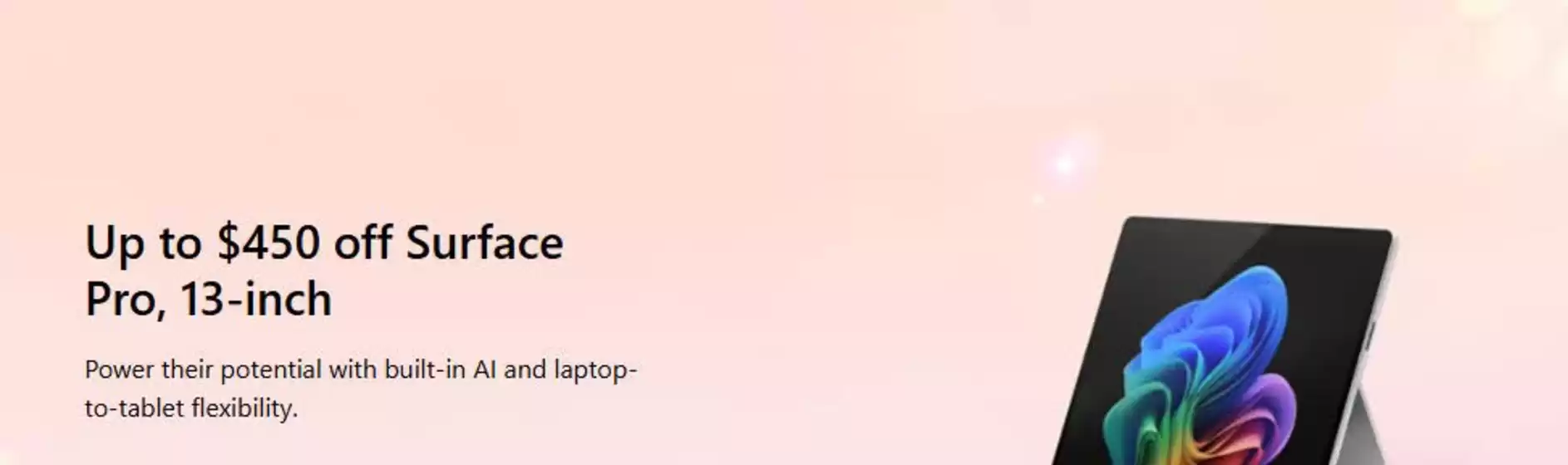Microsoft catalogue in Midland | Up to $450 off Surface Pro, 13-inch | 2025-10-28T00:00:00.000Z - 2025-11-11T00:00:00.000Z