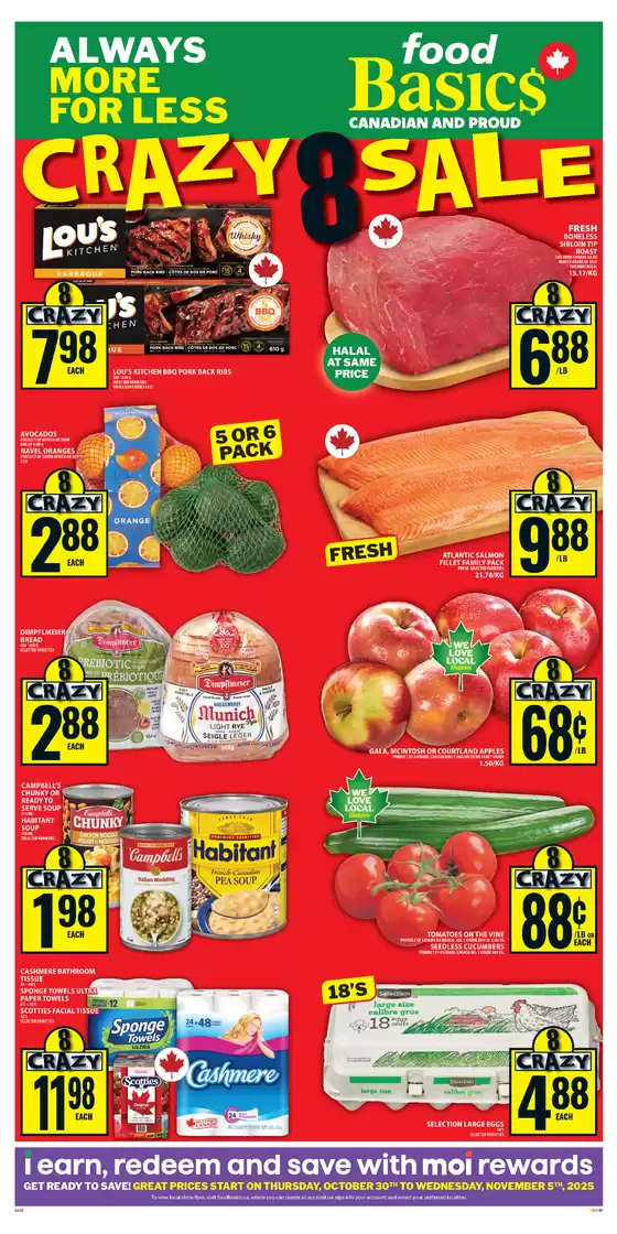 Food Basics catalogue | Our best bargains | 2025-10-30T00:00:00.000Z - 2025-11-05T00:00:00.000Z