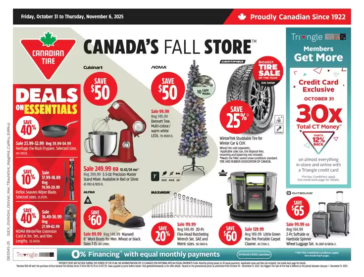 Canadian Tire catalogue in Hamilton | Save now with our deals | 2025-10-31T00:00:00.000Z - 2025-11-06T00:00:00.000Z
