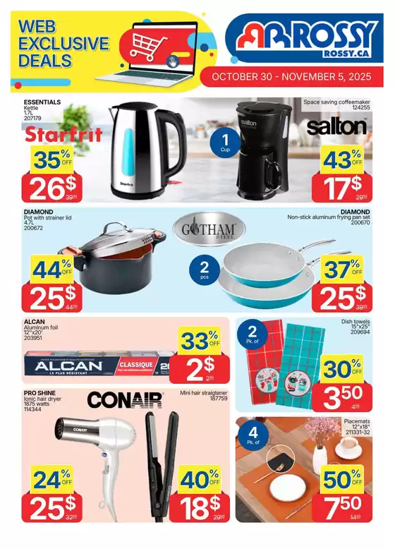Rossy catalogue in Brampton | Great discounts on selected products | 2025-10-30T00:00:00.000Z - 2025-11-05T00:00:00.000Z