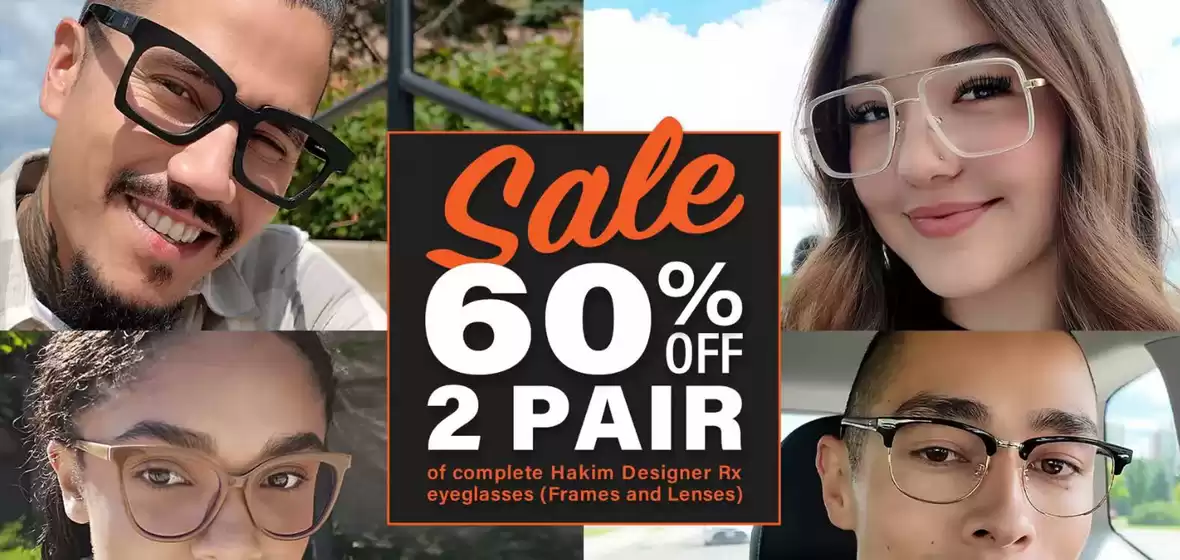 Hakim Optical catalogue in Toronto | Sale 60 % off  | 2025-10-29T00:00:00.000Z - 2025-11-12T00:00:00.000Z