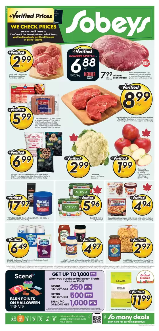Sobeys catalogue in Mississauga | Top offers for smart savers | 2025-10-30T00:00:00.000Z - 2025-11-05T00:00:00.000Z