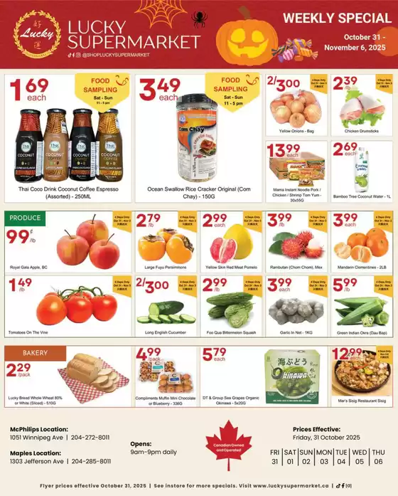 Lucky Supermarket catalogue in Abbotsford | Winnipeg weekly Specials | 2025-10-31T00:00:00.000Z - 2025-11-06T00:00:00.000Z