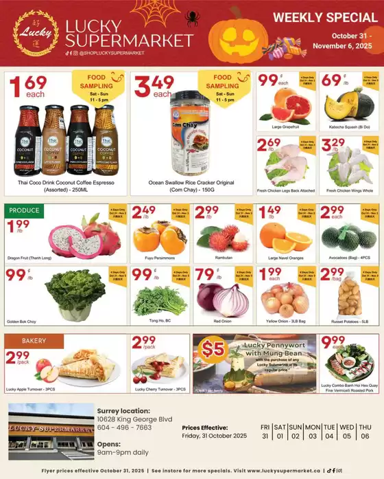 Lucky Supermarket catalogue in Abbotsford | Surrey weekly Specials | 2025-10-31T00:00:00.000Z - 2025-11-06T00:00:00.000Z