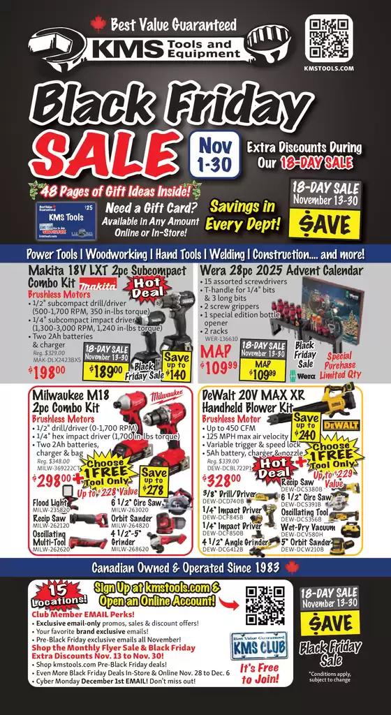 KMS Tools catalogue in Brampton | KMS Tools 2511 November Flyer | 2025-11-01T00:00:00.000Z - 2025-12-06T00:00:00.000Z
