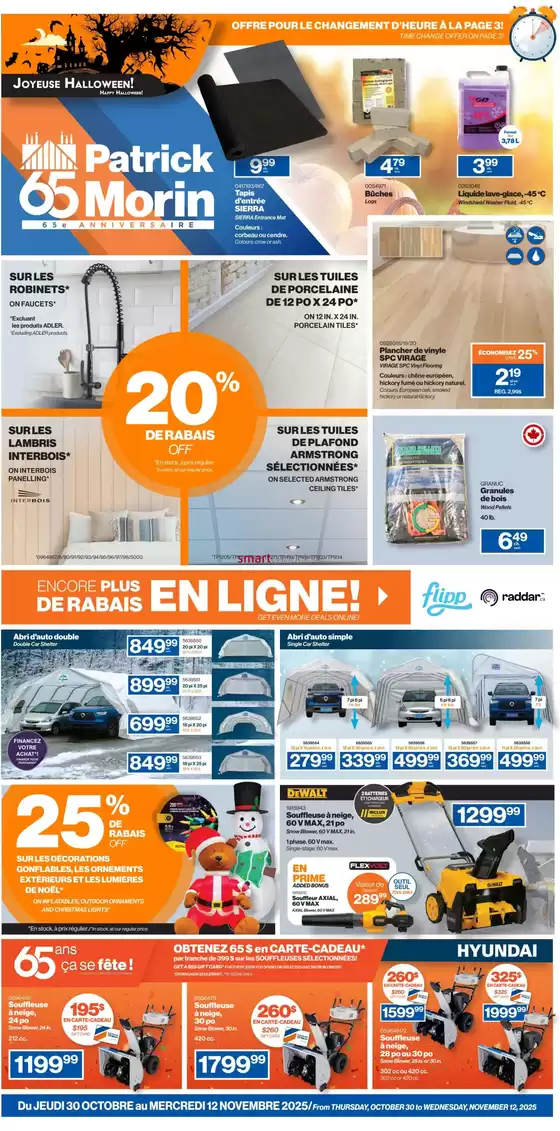Patrick Morin catalogue in Surrey | 20 % de rabis off  | 2025-11-03T00:00:00.000Z - 2025-11-12T00:00:00.000Z