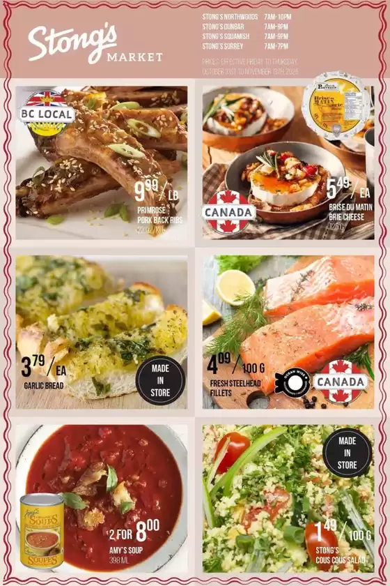 Stong's Market catalogue in Saint-Lazare | Current Specials  | 2025-11-03T00:00:00.000Z - 2025-11-13T00:00:00.000Z