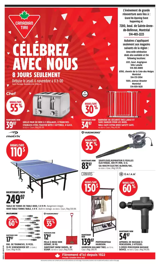 Canadian Tire catalogue in Saint-Jérôme | Save now with our deals | 2025-11-06T00:00:00.000Z - 2025-11-13T00:00:00.000Z