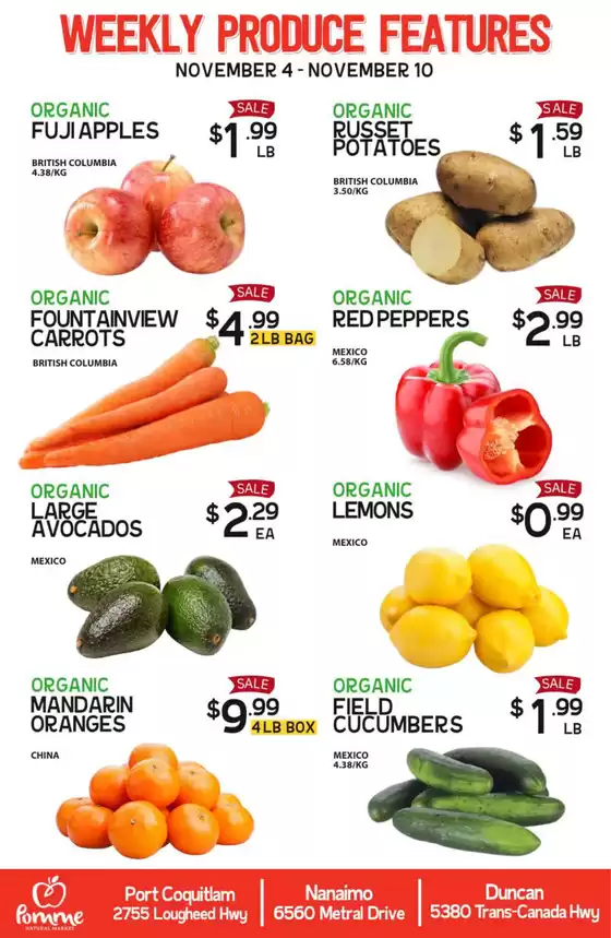 Pomme Natural Market catalogue in Saint-Joseph-de-Sorel | Weekly flyer  | 2025-11-04T00:00:00.000Z - 2025-12-03T00:00:00.000Z