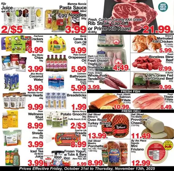 Greco's Fresh Markets catalogue in Saint-Joseph-de-Sorel | Weekly flyer  | 2025-11-04T00:00:00.000Z - 2025-11-13T00:00:00.000Z