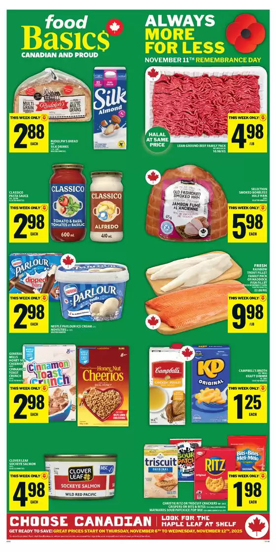 Food Basics catalogue in Georgetown | Wide range of offers | 2025-11-06T00:00:00.000Z - 2025-11-12T00:00:00.000Z