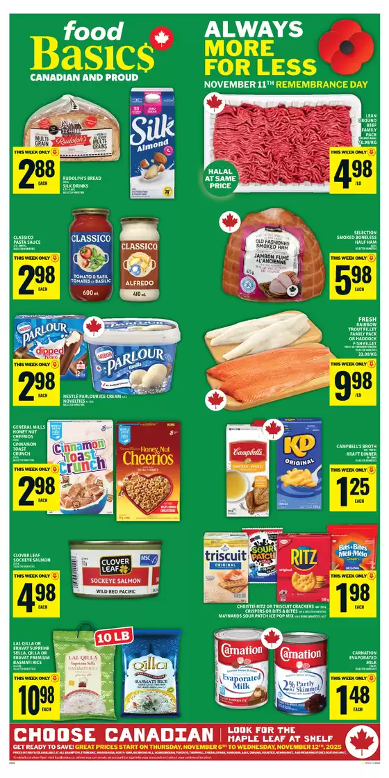 Food Basics catalogue in Georgetown | Our best offers for you | 2025-11-06T00:00:00.000Z - 2025-11-12T00:00:00.000Z