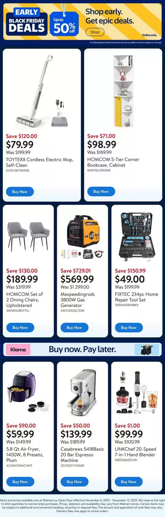 Walmart catalogue in Saint-Hyacinthe | Offers for bargain hunters | 2025-11-06T00:00:00.000Z - 2025-11-12T00:00:00.000Z