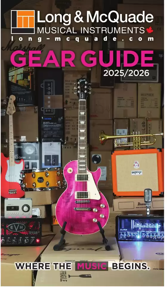 Long & McQuade catalogue in Brampton |  Gear guide 2025/2026 | 2025-11-05T00:00:00.000Z - 2026-07-31T00:00:00.000Z