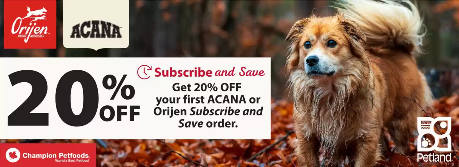 Petland catalogue in Calgary | 20% off | 2025-11-06T00:00:00.000Z - 2025-11-26T00:00:00.000Z