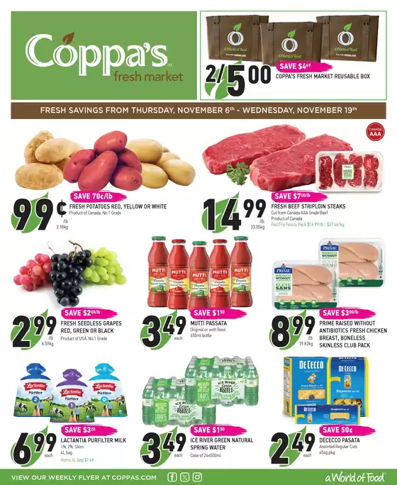 Coppa's catalogue in Calgary | Weekly Flyer | 2025-11-06T00:00:00.000Z - 2025-11-19T00:00:00.000Z