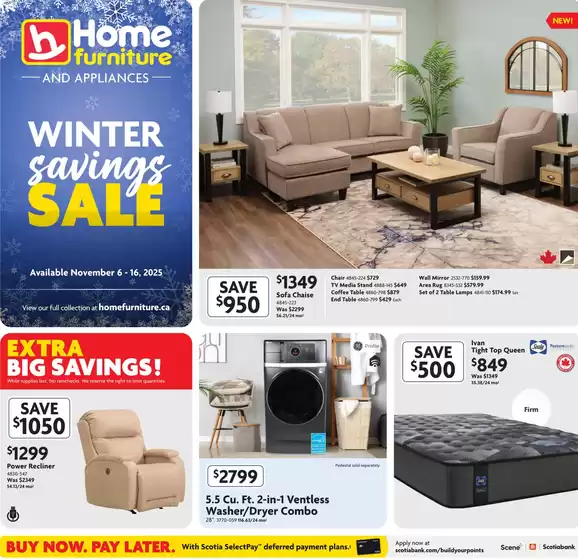 Home Furniture catalogue in Toronto | Home Furniture (Atlantic) Flyer November 6 to 16 | 2025-11-06T00:00:00.000Z - 2025-11-16T00:00:00.000Z