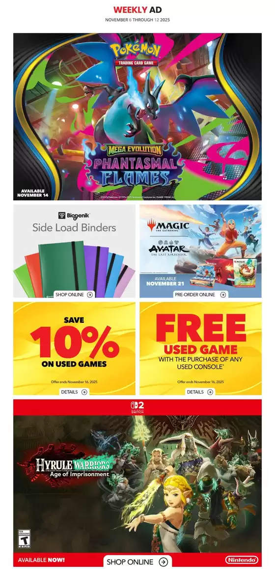 Game Stop catalogue in Halifax | Game Stop Weekly ad | 2025-11-06T00:00:00.000Z - 2025-11-12T00:00:00.000Z