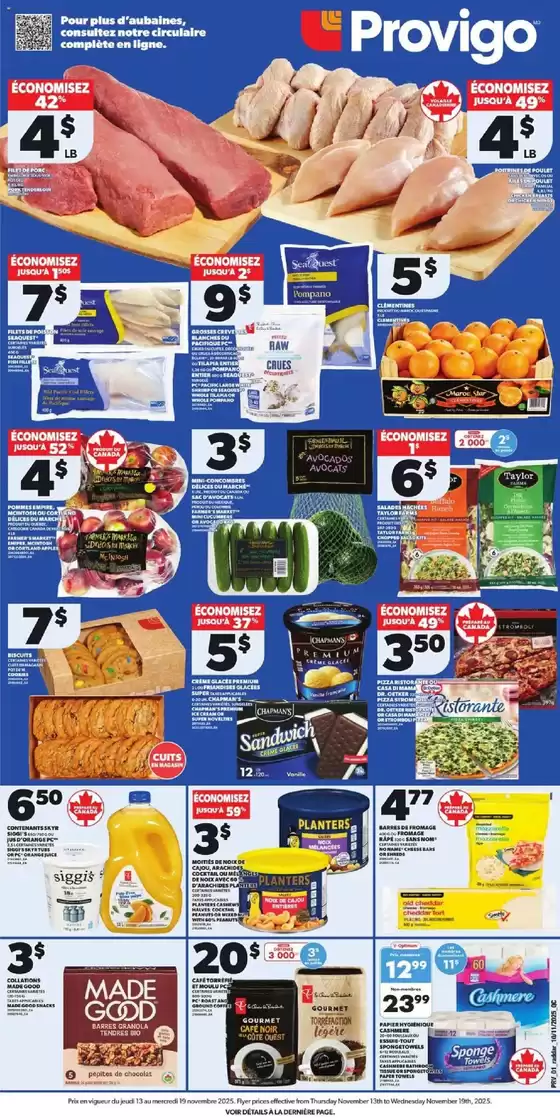 Provigo catalogue in St. Catharines | Current bargains and offers | 2025-11-13T00:00:00.000Z - 2025-11-19T00:00:00.000Z